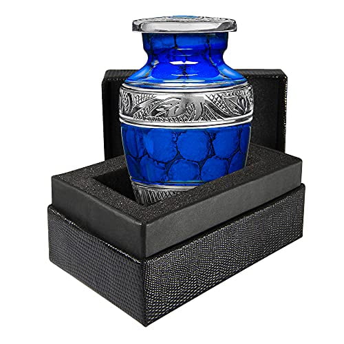 Well Lived® Blue Birds Flying Small Keepsake Cremation Urn for human ashes